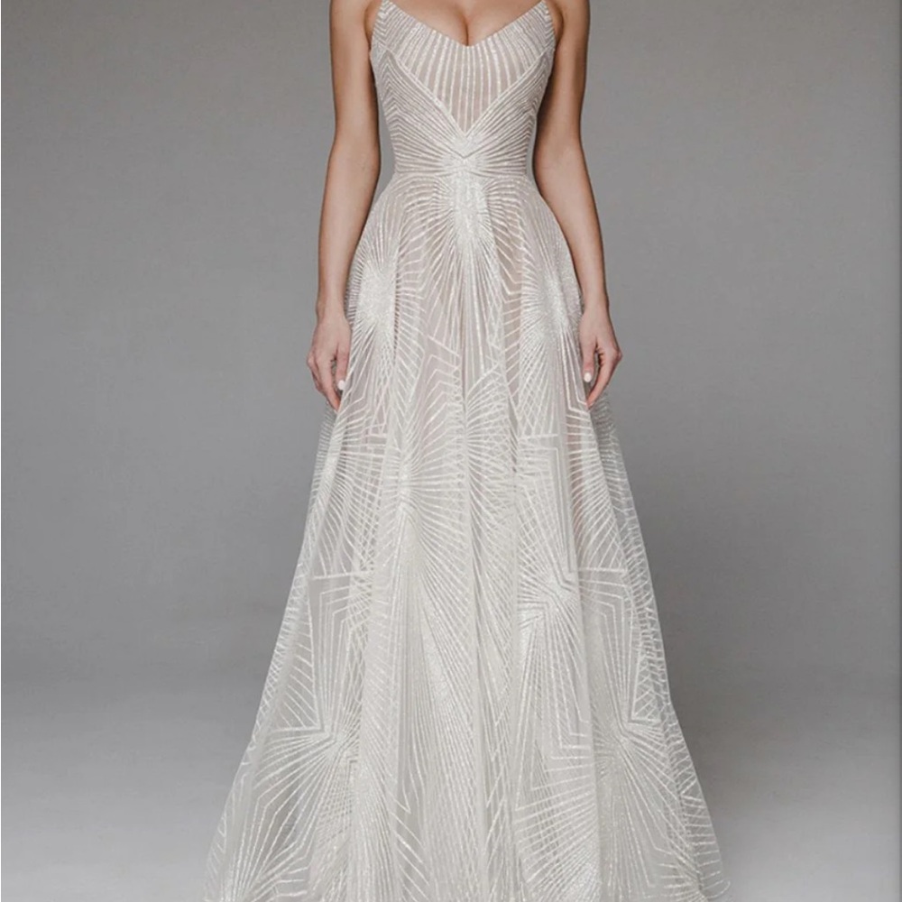 THALASSA - SPARKLY FLOOR LENGTH PARTY DRESS